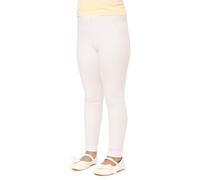 Merry Style Leggins de algodón para Niñas Mallas Deportivas Pantalones Largos Ropa Deportiva Leggings de niña MS10-225 (Ecru, 128 cm)