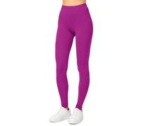 Merry Style Leggins Deportivos Mujer - Ropa Deportiva Mujer con Cintura Media, Leggings Flexibles, Suaves y Transpirables para Gimnasio, Pilates o Uso Diario MS10-143 (Fucsia, M)