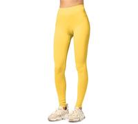 Merry Style Leggins Largos Deportivas Mujer Mallas con Cintura Elástica Leggins Mujer Vestir Suaves Flexibles, Transpirables Ideal para Todas Las Estaciones MS10-143 (Amarillo, XL)