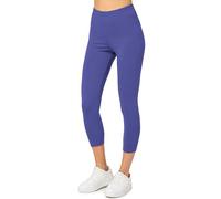 Merry Style Leggins Deportivos para Mujer Pantalones Piratas Suaves Elásticos Leggings de Algodón 3/4 Mallas de Mujer Confortables MS10-199 (Cobalto,4XL)