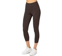 Merry Style Leggins Deportivos para Mujer Pantalones Piratas Suaves Elásticos Leggings de Algodón 3/4 Mallas de Mujer Confortables MS10-199 (Herrumbre,L)