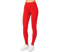 Merry Style Leggins Largos Deportivas Mujer Mallas con Cintura Elástica Leggins Mujer Vestir Suaves Flexibles, Transpirables Ideal para Todas Las Estaciones MS10-143 (Rojo, L)