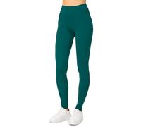 Merry Style Leggins Deportivos Mujer - Ropa Deportiva Mujer con Cintura Media, Leggings Flexibles, Suaves y Transpirables para Gimnasio, Pilates o Uso Diario MS10-143 (Verde Esmeralda, XS)