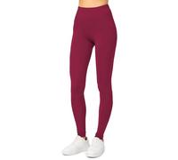 Merry Style Leggins Largos Deportivas Mujer Mallas con Cintura Elástica Leggins Mujer Vestir Suaves Flexibles, Transpirables Ideal para Todas Las Estaciones MS10-143 (Borgoña, XL)