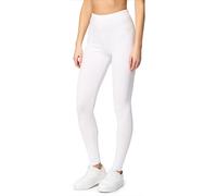 Merry Style Leggins Largos Mallas Deportivas Mujer MS10-198 (Blanco, S)
