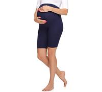 Merry Style Leggins Premamá Pantalones Cortos Mujer Mallas cortas de Embarazo Shorts de mujer embarazada MS10-299 (Azul Marino, XL)