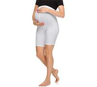 Merry Style Leggins Premamá Pantalones Cortos Mujer Mallas cortas de Embarazo Shorts de mujer embarazada MS10-299 (Melange, XL)