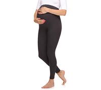 Merry Style Leggins Premamá Pantalones Largos de Mujer Mallas largas de Embarazo Pantalones para mujer embarazada MS10-297 (Grafito, 4XL)