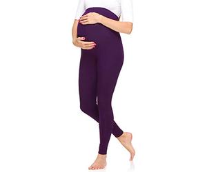 Merry Style Leggins Premamá Pantalones Largos de Mujer Mallas largas de Embarazo Pantalones para mujer embarazada MS10-297 (Ciruela, XL)