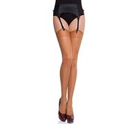 Merry Style Medias con Liguero para Mujeres Transparentes, Medias para Liguero, Modelo MS 226 15 DEN (Neutro, M-L)