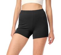Merry Style Pantalones Cortos para Mujer Mallas Cortas Deportivas Shorts de algodón MS10-392 (Negro, 3XL)