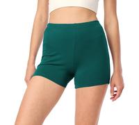 Merry Style Pantalones Cortos para Mujer Mallas Cortas Deportivas Shorts de algodón MS10-392 (Verde Esmeralda, L)