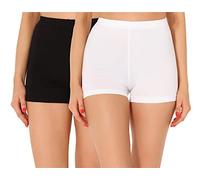Merry Style Pantalones para Cortos Mujer Leggins deportivos Mallas de verano Yoga Ciclismo Shorts women 2Pack MS10-358 (2Pack Negro/Blanco,S)