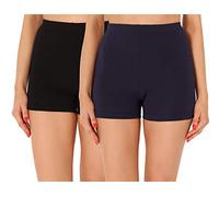 Merry Style Pantalones para Cortos Mujer Leggins deportivos Mallas de verano Yoga Ciclismo Shorts women 2Pack MS10-358 (2Pack Negro/Azul Marino,XXL)