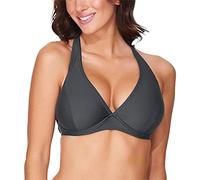 Merry Style Sujetador de Bikini Parte de Arriba Bañador Top de Traje de Baño Mujer 74RN24 (Graphite (9154), EU 75 D=ES 90 D)