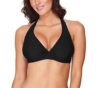 Merry Style Sujetador de Bikini Parte de Arriba Bañador Top de Traje de Baño Mujer 74RN24 (Negro (9240), EU 80 D=ES 95 D)