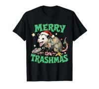 Merry Trashmas Opossum Christmas Funny Camiseta