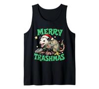 Merry Trashmas Opossum Christmas Funny Camiseta sin Mangas