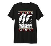 Merry Xmas Comrade Suéter Feo de Navidad Marx Angels Lenin Camiseta Premium