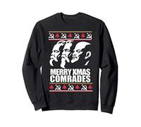 MERRY XMAS COMRADE Ugly Christmas Sweater Marx Engels Lenin Sudadera