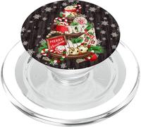 Merry Xmas Decor with Cute Snowflake Pattern For Christmas PopSockets PopGrip para MagSafe