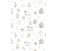 Merry Xmas Snowman Journal: Cute Winter Wonderland Notebook, 110 Lined Pages, 6x9, Aesthetic Watercolor Snowman Pattern, Matte Finish, Perfect Christmas Souvenir and Affordable Holiday Gift