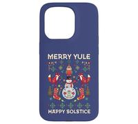 Merry Yule Happy Solstice Christmas Cottagecore Escandinavo Carcasa para iPhone 15 Pro