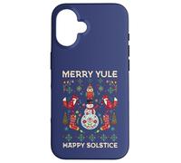 Merry Yule Happy Solstice Christmas Cottagecore Escandinavo Carcasa para iPhone 16