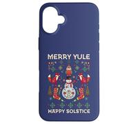 Merry Yule Happy Solstice Christmas Cottagecore Escandinavo Carcasa para iPhone 16 Plus