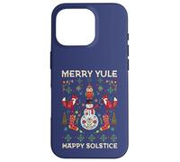 Merry Yule Happy Solstice Christmas Cottagecore Escandinavo Carcasa para iPhone 16 Pro