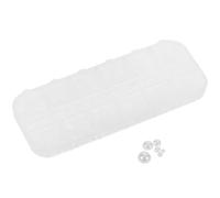 MERRYHAPY 1 caja Perlas Planas para Uñas Compartimentos Decoración de Uñas Acrílicas Charms para Manicura Accesorios para Arte Diseño Seguro y Elegante para Eventos