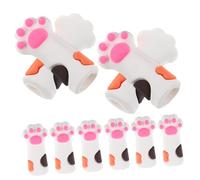 MERRYHAPY 10 Fundas Protectoras Para Herramientas De Manicura Pinzas De Silicona Con Forma De Pata De Gato Fundas Para Cutículas Protectores Para Uñas
