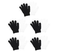 MERRYHAPY 10 Piezas Guantes Exfoliantes Corporales de Ducha Manopla de Exfoliación para Baño Limpieza de Confortables y Prácticos Set de Negros Blancos