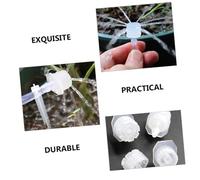 MERRYHAPY 100 piezas Unidades Microemisores Ajustables para Riego por Goteo Boquillas para Macetas y Huertos Sistema Práctico y Duradero para Jardín Agrícola Material PP Resistente UV Fácil