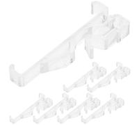 MERRYHAPY 12 Piezas Clips para Persianas Horizontales de Acrílico Transparente Soporte Oculto y Ajustable, Diseño Moderno y Minimalista para Uso en Hogar y Oficina
