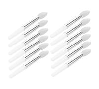 MERRYHAPY 12piezas Pinceles De Silicona Para Labios Aplicador De Brillo y Bálsamo Labial Diseño Compacto y Portátil Para Uso Profesional y Diario Mango Cómodo Para Aplicación Precisa