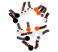 MERRYHAPY 16 Piezas Juguetes de Gato de Halloween Peluche Espiral Bola Interactiva para Morder Rascar y Cazar Gatitos Juguete Elástico para Aliviar Dentición y Estimular Instinto Natural