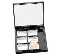 MERRYHAPY 1juego Estuche Vacío De Sombras De Ojos Espejo Paleta Reutilizable para Maquillaje Organizador Compacto De Blush y Corrector Incluye Bandeja De Aluminio y Accesorios para Viaje