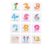 MERRYHAPY 1juego Pegatinas De para Bebés Diseño De Animales Accesorios para Fotografías Mensuales De Recién Nacidos para Capturar Momentos Especiales del Primer Año