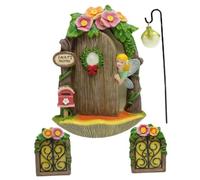 MERRYHAPY 1Juego Puerta de Hadas para Jardín Decoración de Mini Casa de Duendes Accesorio para Adultos de Adornos para Jardín de Hadas