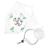 MERRYHAPY 1juego Sombrero y Bufanda Elegante para Mascotas Bodas De Accesorios Decorativos para Perros para Celebraciones y Fotografía De Mascotas Mensaje My Humans Are Getting Married