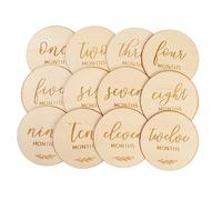 MERRYHAPY 1juego Tarjetas Para Bebés Propósitos Fotográficos y Registro De Crecimiento Meses De Recuerdos Accesorios Para Recién Nacidos