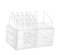 MERRYHAPY 1pieza Organizador De Maquillaje Transparente Multi-deck Para Almacenamiento De Cosméticos y Accesorios Casa Oficina