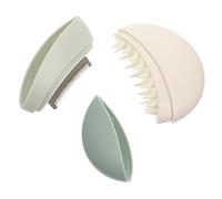 MERRYHAPY 1piezas Peine De Limpieza Para Cepillo Desenredante Para y Gatos Pet Comb Ergonómico De Alta Curvatura Para Eliminar Pelo Muerto y Masajear