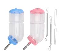 MERRYHAPY 2 Piezas Bebedero para Mascotas Botella Agua Roll Antigoteo para Conejos Cobayas Chinchillas y Fácil de Limpiar Color Aleatorio Color Aleatorio