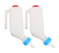 MERRYHAPY 2 Piezas Biberón de Leche para Cabras y Terneros con Asa para Colgar Alimentador de Animales para Ovejas Corderos y Cachorros Granjas de Cría