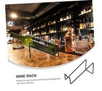 MERRYHAPY 2 Piezas Botellero Metálico para Vino Soporte Compacto para Botellas Diseño Resistente y Estable para Encimera para Hogar Restaurante y Bar
