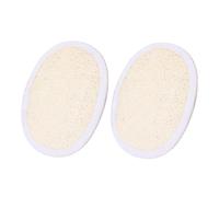 MERRYHAPY 2 piezas Exfoliante Corporal Esponja Lufa Natural con Cuerda Masaje Suave para Ducha Familiar Compacto para Bebés y Promueve Circulación y Picores