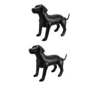 MERRYHAPY 2 Piezas Modelo de Ropa para Mascotas Modelo de Perro Inflable Torso de maniquí de Perro Juguete Disfraces hinchables Expositor de Ropa para Perros Escultura de Mascotas Black