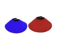 MERRYHAPY 2 Piezas Protector de Cuello para Pájaros Collar de Recuperación Antirascado para Agapornis y Collarín Suave y Seguro Rojo y Azul para Protección y Recuperación de Heridas